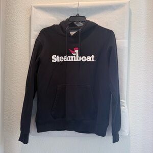 Black Steamboat Hoodie, Men’s Size M